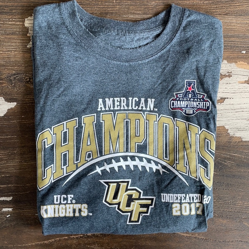 UCF Football 2017 National Champions XL Dark Gray Short Sleeve T-Shirt